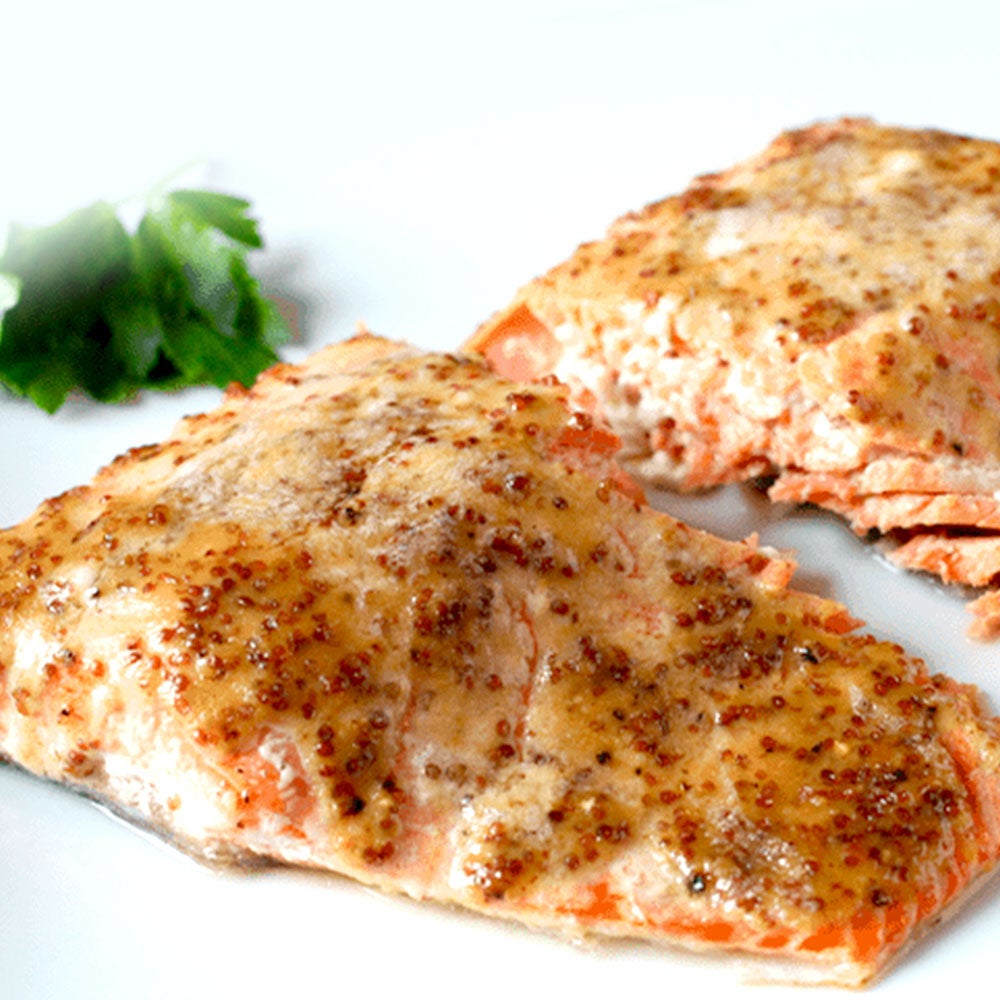 Baked Alaskan Salmon over rice